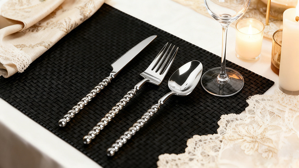 Plastic Pearl Handle Cutlery